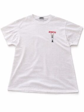 ESPN Referee Signals Tee Men’s 2XL Graphic Funny Football White Shirt